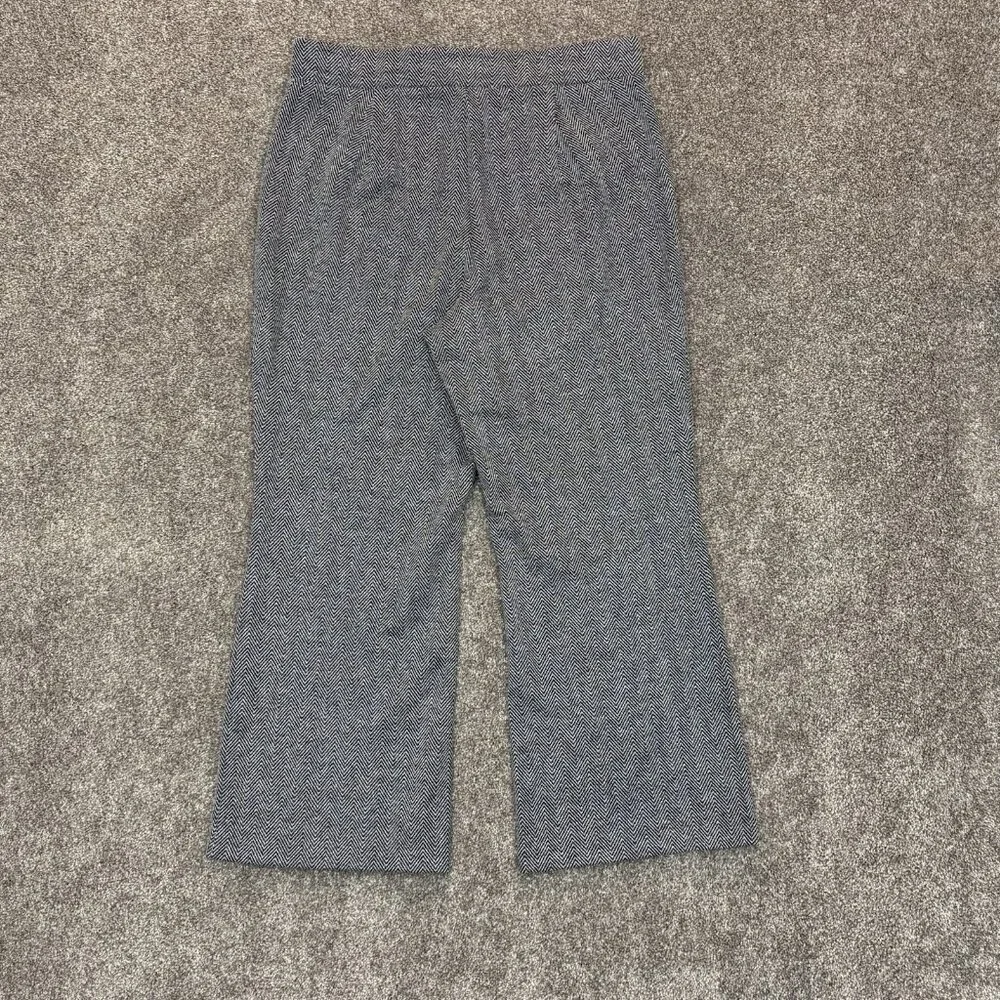 Michael Kors Women's Pants Size L Gray Cropped Wide Leg Pull On Stretch EUC